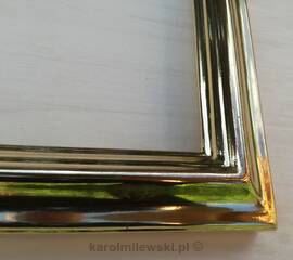 Picture frame gilded gold leaf 23.5ct