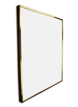 Custom picture frame, yellow gold leaf on red bole