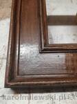Brown distressed mirror frame