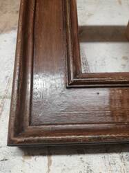 Brown distressed mirror frame