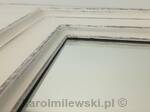 Mirror in white frame