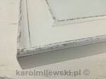 Mirror in white frame