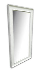 Lustro w białej ramie 50x100