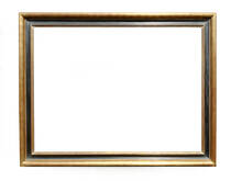Picture frame gilded yellow gold 23.5 ct gold