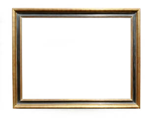 Picture frame gilded yellow gold 23.5 ct gold