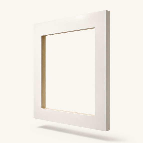 White picture frame made to measure