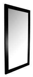 Mirror in black frame.