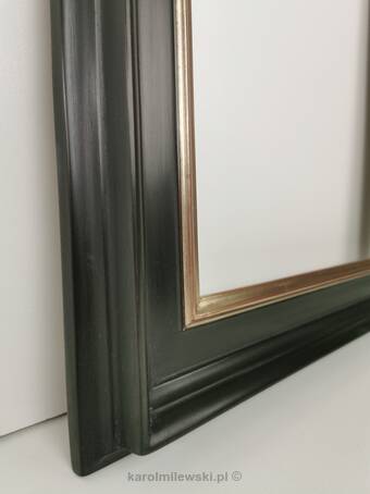 Picture frame gilded and painted