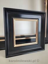 Picture frame gilded and painted