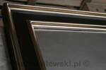 Black and gold mirror frame