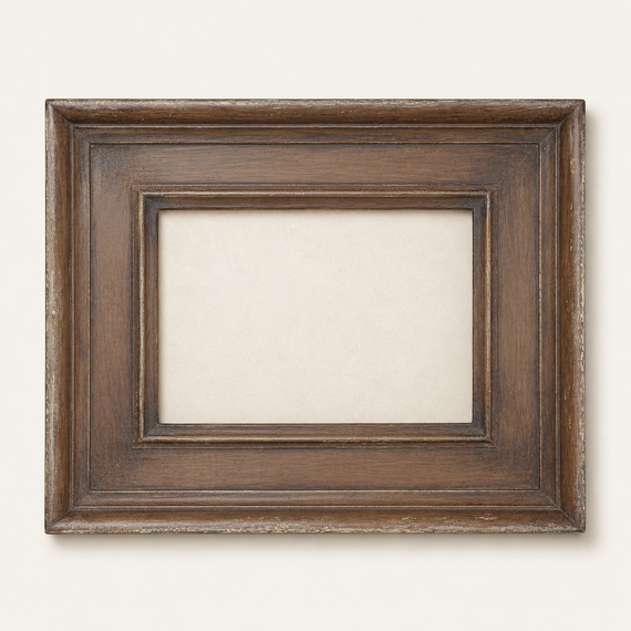 Brown picture frame