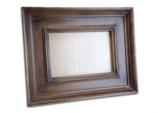 Brown picture frame