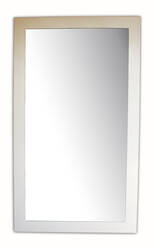 Mirror in white frame 70x130 cm.