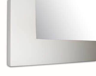 Mirror in a white frame — modern, made to measure
