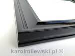 Black picture frame, high gloss