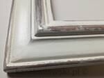 White distressed picture frame