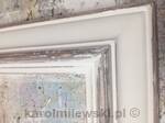 Distressed picture frame.