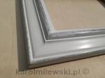 White distressed picture frame.