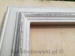 White distressed picture frame.