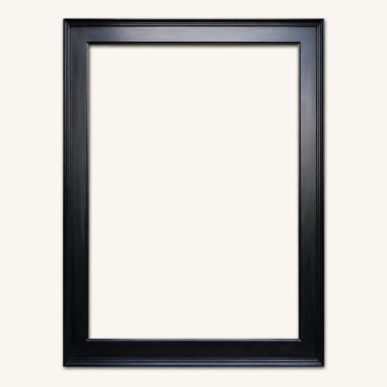 Black picture frame, wide moulding 12cm