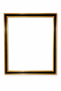 Czarno-złota rama do obrazu na wymiar, wykończona woskami i żywicami, artystyczna oprawa dzieła sztuki