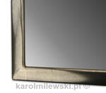 Mirror in frame gilded with gold leaf, moon gold on grey bole
