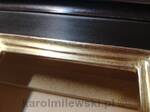 Bespoke picture frame gilded white gold 