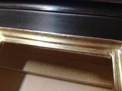 Bespoke picture frame gilded white gold 