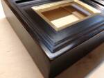 Bespoke picture frame gilded white gold 