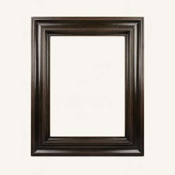 Dark Wood Picture Frame for Oil Paintings