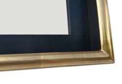 Ręcznie wykonana rama pływająca z litego drewna lipowego do dzieł sztuki