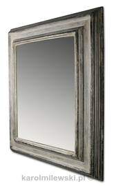 Distressed picture frame white gold