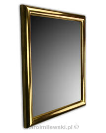 Glamour mirror in gold gilded frame