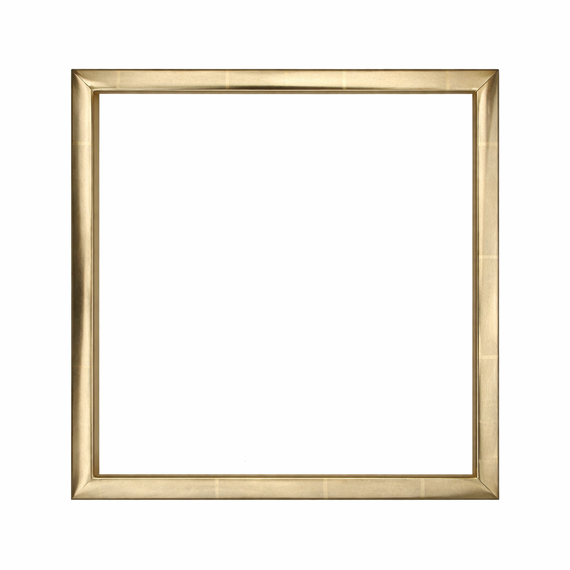 Gold shadow box frame with a deep 40 mm rabbet