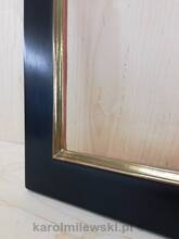 Custom picture frame gilded gold leaf