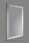 Mirror in white frame - high gloss