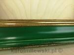 Green picture frame gilded gold leaf 23.5ct.