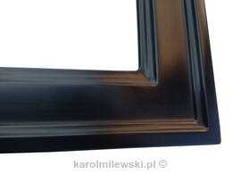 Black gesso picture frame A173