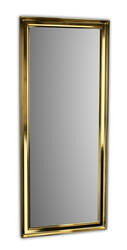 Mirror in gold frame.