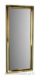Mirror in gold frame.