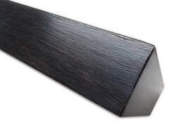 Hand brushed side of frame