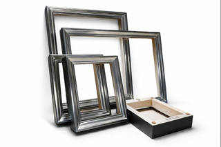 Custom picture frame 160 gilded white gold 6ct