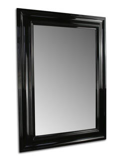 Black Glamour Mirror Made to Measure — Solid Wood
