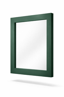 Lustro w zielonej ramie na wymiar