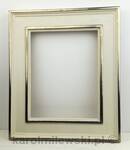Grey picture frame gilded with moon gold