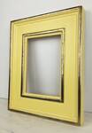 Yellow picture frame gilded width yellow gold leaf.