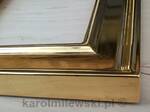 Custom picture frame gold gilded