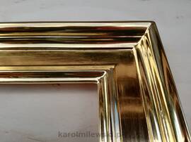 Custom picture frame gilded with genuine gold