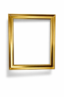 Custom picture frame gilded with genuine gold