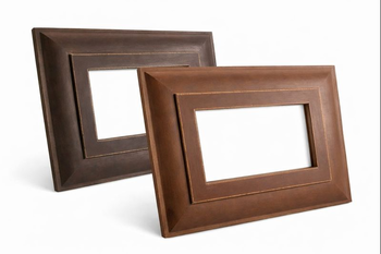 Dwie ramy czekoladowa z ciemnobrązową